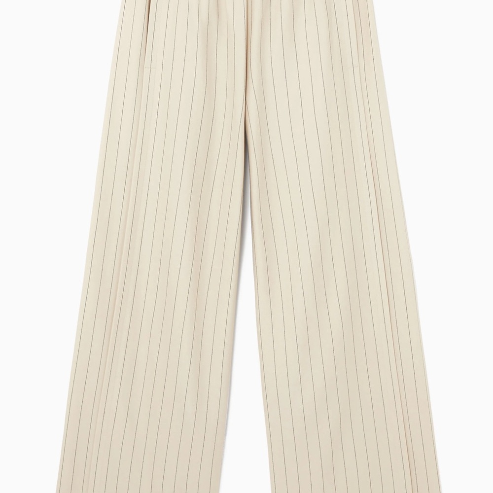 COS Pinstriped Straight-Leg Trousers